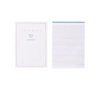 Bloc de Correspondance Triomphe 50 Feuilles Unies Blanches A4-21x29,7 cm - 90g/m2 - Blanc
