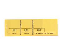 Bloc passe-partout 100 feuillets numérotés de 3 volets - Format 4,8x15 cm - Jaune