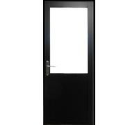 Bloc Porte Atelier Noir sans meneau H204 x L83 cm Côte Tableau P.Droit