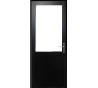 Bloc Porte Atelier Noir sans meneau H204 x L83 cm Côte Tableau P.Gauche