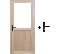 Bloc Porte Atelier placage chene H204 x L73 cm Côte Tableau P.Droit, Poignee