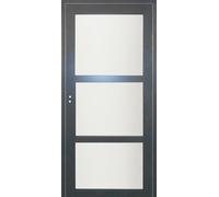 Bloc Porte Blakeria Gris Anthr Vitrée H204 x L73 cm Côte Tableau P.Gauche