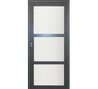 Bloc Porte Blakeria Gris Anthr Vitrée H204 x L83 cm Côte Tableau P.Droit