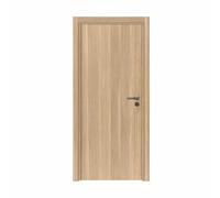 Bloc porte fin de chantier Matild, finition chêne brut structuré, réversible, H.204 x l.83 cm- Porte alvéolaire haut de gamme 20 kg avec serrure magnétique - Reivilo