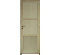 Bloc Porte Ken 3 Panneaux Paulownia H204 x L73 cm Côte Tableau P.Gauche