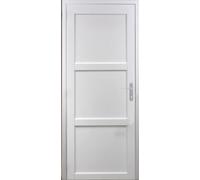 Bloc Porte Korya Blanc 3 panneaux H204 x L83 cm Côte Tableau P.Gauche