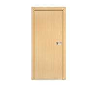 Bloc-porte Miro avec poignée Exclusive grise, H.204 x l.63 cm, aspect chêne clair - Reivilo
