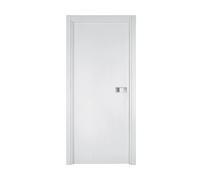 Bloc-porte Miro avec poignée Exclusive grise, H.204 x l.83 cm, aspect chêne blanc - Reivilo