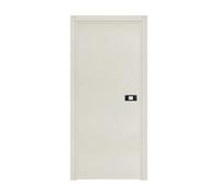 Bloc-porte Miro avec poignée Exclusive noire, H.204 x l.83 cm, aspect textile perle