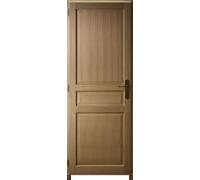Bloc porte plaque Chene traverse Droite L73 cm Poussant Droit