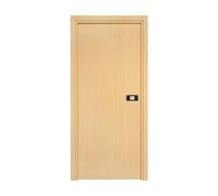 Bloc-porte PREMIUM Miro avec poignée Exclusive noire H.204 x l.63 cm aspect chêne clair réversible - Reivilo