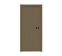 Bloc-porte PREMIUM Miro avec poignée Exclusive noire H.204 x l.83 cm aspect cuir lichen réversible - Reivilo