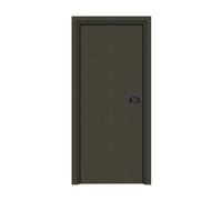 Bloc-porte PREMIUM Miro avec poignée Exclusive noire, H.204 x l.93 cm, aspect cuir basalte