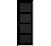 Bloc Porte Telia noir 4 panneaux H204 x L73 cm Côte Tableau P.Droit