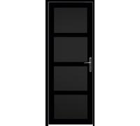 Bloc Porte Telia noir 4 panneaux H204 x L73 cm Côte Tableau P.Gauche