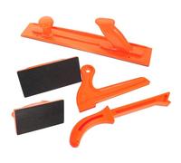 Bloc Poussoir pour Travail du Bois, 1 Set, Orange, Abs Caoutchouc
