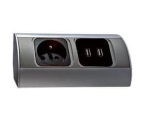 Bloc prises cuisine avec 2 prises usb pour charger vos appareils - orno G