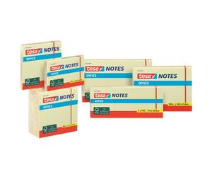 Bloc standard adhésif Office Notes, 125 x 75 mm, jaune