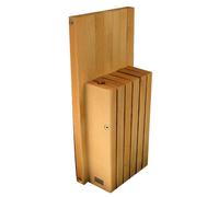 Bloc universel en bois - pour 5 couteaux
