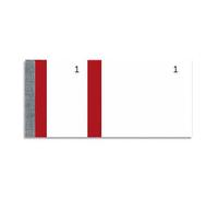 Bloc vendeur 100 feuillets 60x135 mm Rouge