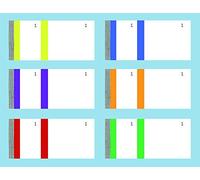 BLOC VENDEUR COULEURS ASSORT. 60X135 PAR 10