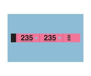 Bloc vestiaire, 50 feuillets de 3 coupons, rose