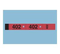 Bloc vestiaire, 50 feuillets de 3 coupons, rouge