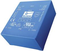BLOCK FL 6/18 Transformateur pour circuits imprimés 2 x 115 V 2 x 18 V/AC 6 VA 166 mA