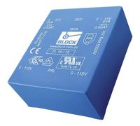 BLOCK FL 6/18 Transformateur pour circuits imprimés 2 x 115 V 2 x 18 V/AC 6 VA 166 mA