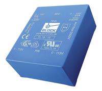 BLOCK FL 6/9 Transformateur pour circuits imprimés 2 x 115 V 2 x 9 V/AC 6 VA