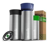 Blockhütte Travel Mug Isotherme Cafe en Acier Inoxydable - 354ml Tasse Isotherme, Mug Thermos gardant la chaleur jusqu'à 8 h - Gobelet Thermique Anti-Fuite, Tasse à Café à Emporter - Bleu