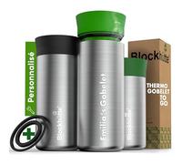 Blockhütte Travel Mug Isotherme Cafe Personnalisé en Acier Inoxydable - 354ml Tasse Isotherme, Mug Thermos gardant la chaleur jusqu'à 8 h - Gobelet Anti-Fuite, Tasse à Café à Emporter - Vert Clair