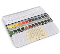 BLOCKX 41625BXC Boite métal Aquarelle Extra-fine - Assortis 24 Demi godets