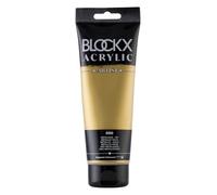 Blockx 61050BXC Acrylique Fine Semi-opaque et Satinée - Métallique - Or Pigment iridescent - 250ml