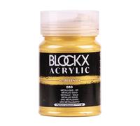 Blockx 65050BXC - Acrylique Fine Semi-opaque - Métallique - Or - Pot 500ml
