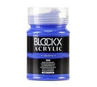 Blockx 65256BXC - Acrylique Fine Semi-opaque et Satinée - Bleu outremer PB 29 - Pot 500ml