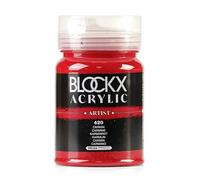 Blockx 65420BXC - Acrylique Fine Semi-opaque et Satinée - Carmin PR 184 - Pot 500ml