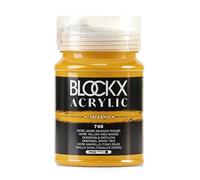 Peinture acrylique fine pot 500ml - Ocre jaune (nuance rouge)