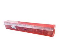 Blocs 6 Tiroirs basculants Madia 2 Rouge