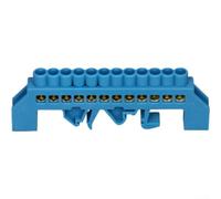 Blocs de jonction en cuivre, connecteurs de pont, bande de fil neutre, code couleur pour un câblage sûr, lot de 4 (12 trous)