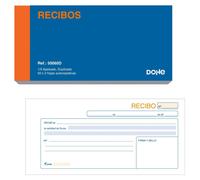 Blocs de reçus, double exemplaire, 10 pièces, 50 feuilles, 21x10 cm