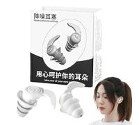 Blocs d'oreille de blocage du son, bouchons d'oreille en silicone annulant le bruit - Boucles de bloc de bruit en silicone pour preuve sonore - Bouchons adultes imperméables pour e