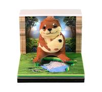 Blocs-notes 3D Carnets de Sculpture Animale Artistique en 3D Amusants | Bloc-mémo Art notes adhésives Pour Chambre, Crèche, Bureaux, Fête, Dortoir, École, et