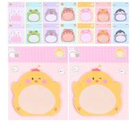 Blocs-notes Adhésifs Décoratifs Animaux Mignons, 16 Carnets en Papier | Languettes Adhésives Pratiques, sans Traces et Fortes, Portables, Usage Maison et Journal, Multi-usage
