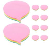 Blocs-notes Autocollants Colorés, Papier Adhésif, 10 Blocs pour Bureau | Retrait sans Résidu, Usage Simple, Surfaces Vitrées et Murales, Notes de Réunion, Organisation Quotidienne