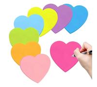 Blocs-notes colorés - 8 pièces 7x7cm | Papier à notes autocollantes - Notes de rappel pour l'école, le bureau, l'université, la maison, le bureau et l'organisation.