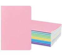 Blocs-notes lignés Ibzoa® A5, lot de 12 – 30 feuilles par bloc, papier de 80 g/m² sans filigrane, format compact, idéal pour le bureau et l'école