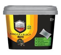 Blocs Rats brodifacoum 300g - Fanga B + Bloc P | blocs prêts à l'emploi pour lieux humides tels que garage, cave, égout