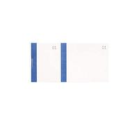 Blocs vendeurs 6,6x13,5cm double numerotage bande couleur 100 feuillets