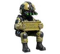 blodfune Figurine de bureau de soldat tactique, décoration de mini soldat militaire hyperréaliste, impression 3D, figurine de soldats ennemis, statue d'opérateur, décoration de bureau 1 pièce